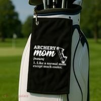 Archery Mom Definition Arrow Bow Hunting Gift Golf Towel thumb 2