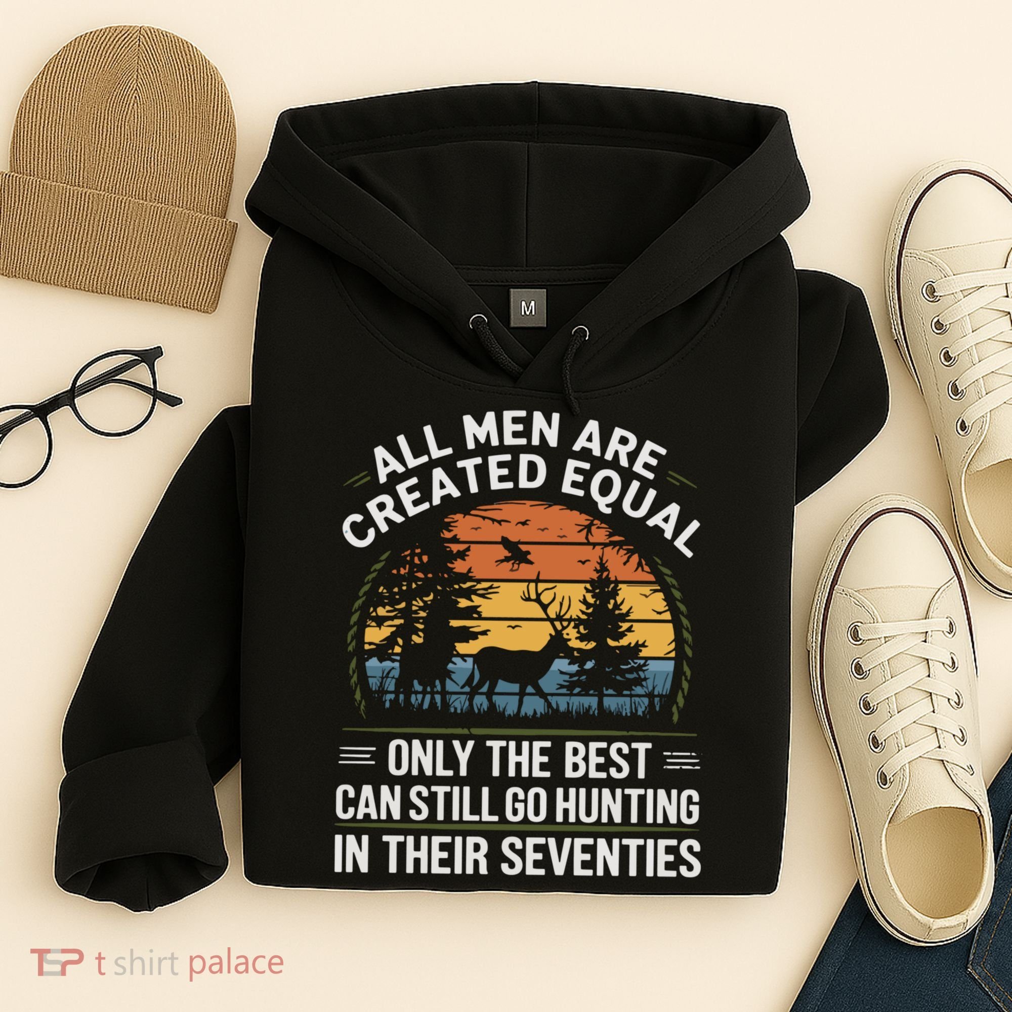 All M.En Equal Go Hunting In Seventies Outdoors Hoodie