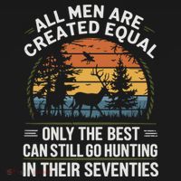 All M.En Equal Go Hunting In Seventies Outdoors Button thumb 1