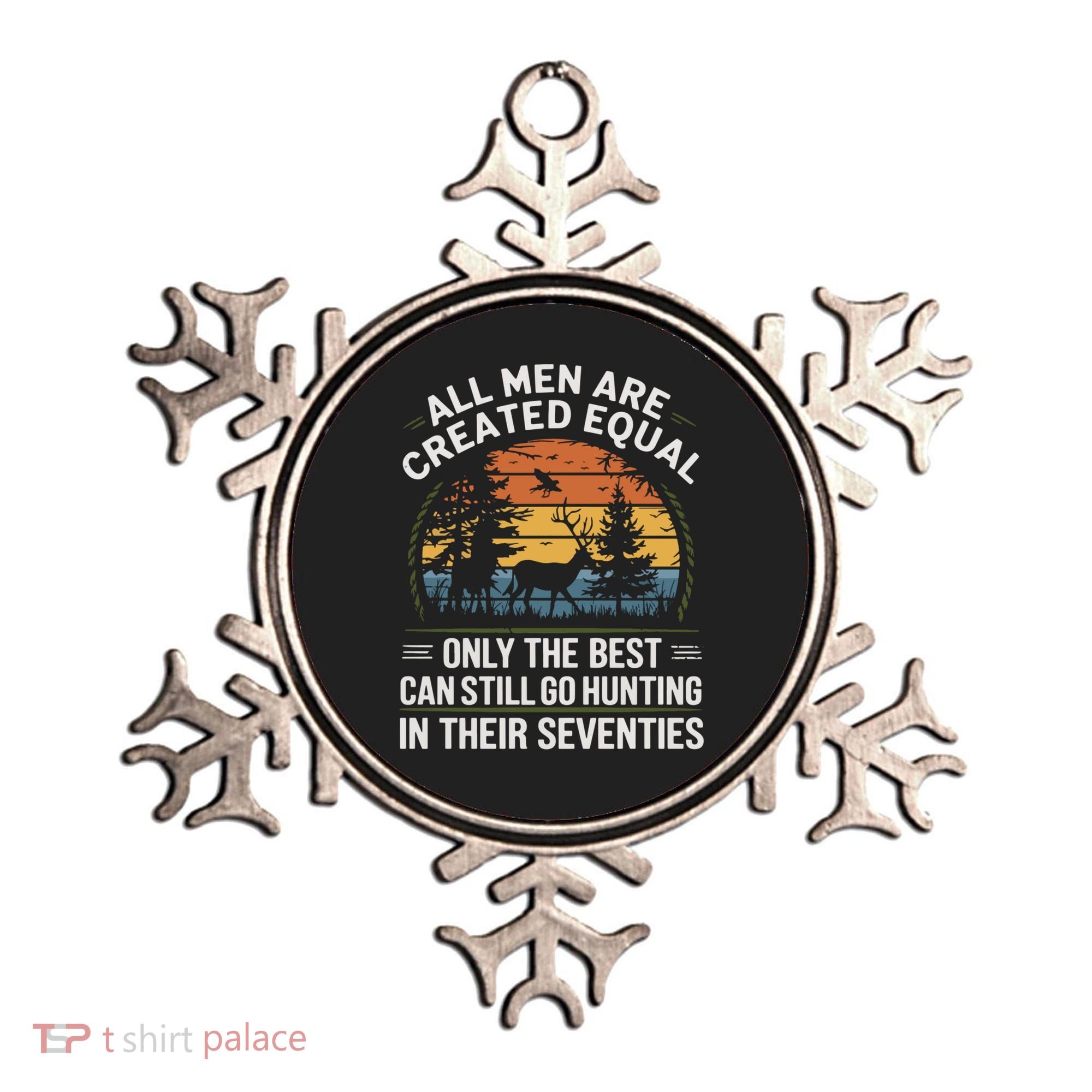All M.En Equal Go Hunting In Seventies Outdoors Ornament