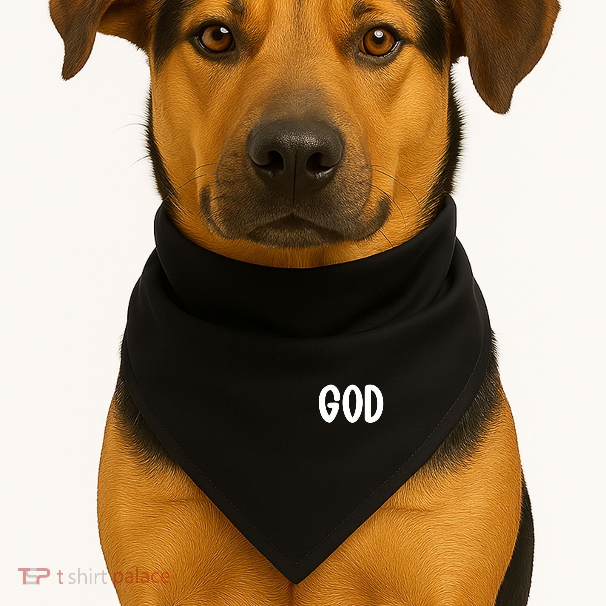 Agree Move End With God Never Doubt Amen God Front Back USA-Made Doggie Bandana