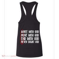 Agree Move End With God Never Doubt Amen God Front Back Women's Tank Top thumb 4