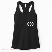 Agree Move End With God Never Doubt Amen God Front Back Women's Tank Top thumb 0