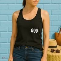 Agree Move End With God Never Doubt Amen God Front Back Women's Tank Top thumb 2