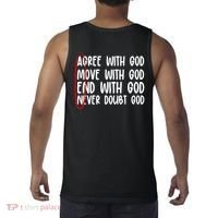 Agree Move End With God Never Doubt Amen God Front Back Tank Top thumb 1