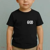 Agree Move End With God Never Doubt Amen God Front Back Toddler T-Shirt thumb 2
