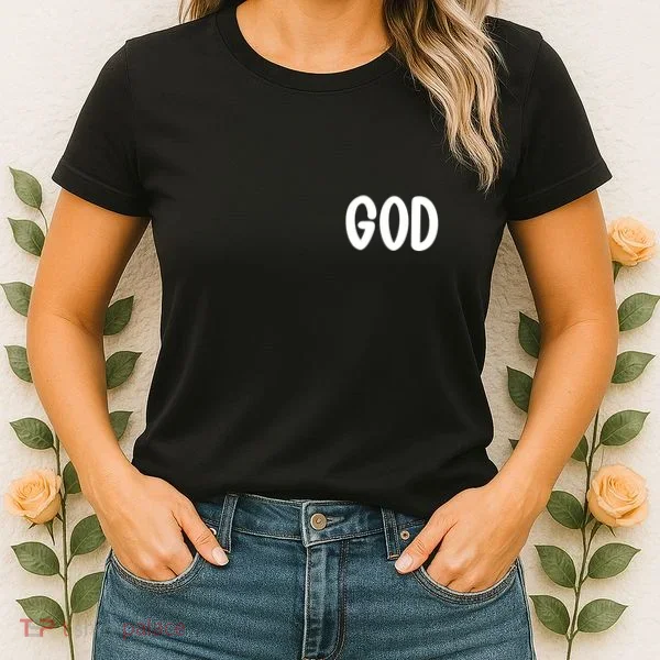 Agree Move End With God Never Doubt Amen God Front Back Women's T-Shirt