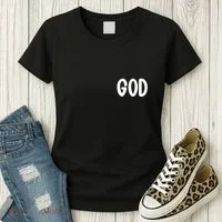 Agree Move End With God Never Doubt Amen God Front Back Women's T-Shirt thumb 3