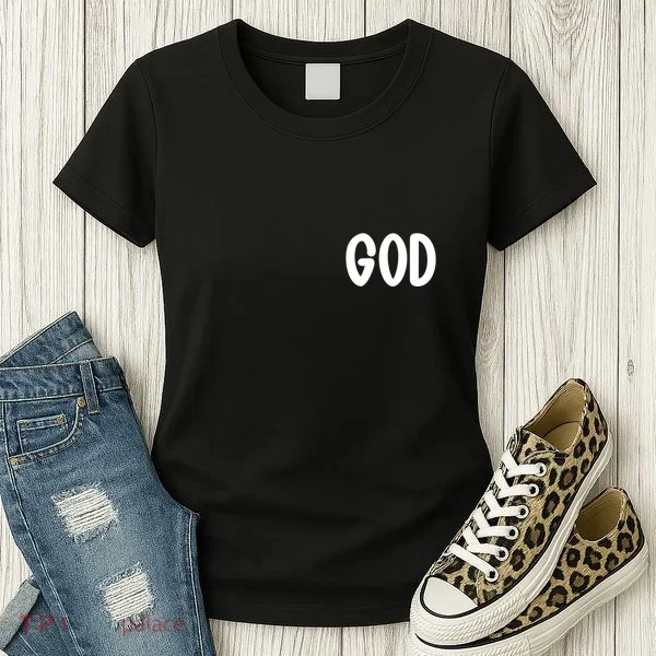 Agree Move End With God Never Doubt Amen God Front Back Women's T-Shirt