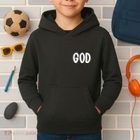 Agree Move End With God Never Doubt Amen God Front Back Kids Hoodie thumb 2