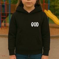 Agree Move End With God Never Doubt Amen God Front Back Kids Hoodie thumb 3