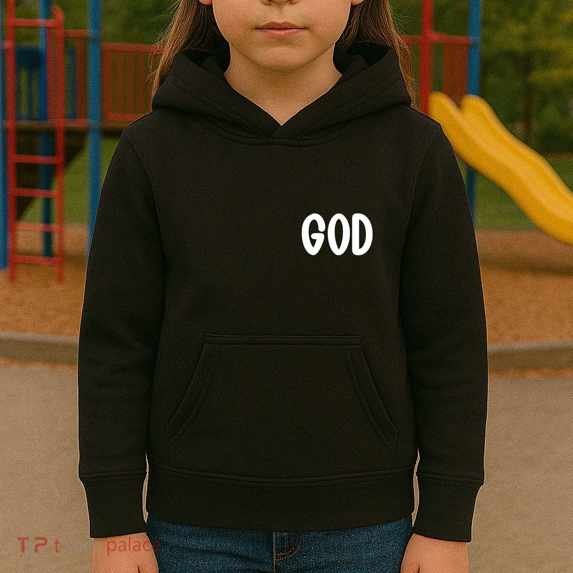 Agree Move End With God Never Doubt Amen God Front Back Kids Hoodie