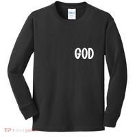 Agree Move End With God Never Doubt Amen God Front Back Kids Long Sleeve Shirt thumb 0