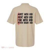 Agree Move End With God Never Doubt Amen God Front Back Polo thumb 1