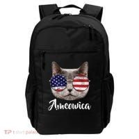 Ameowica America USA Cat Sunglasses Flag Backpack thumb 0