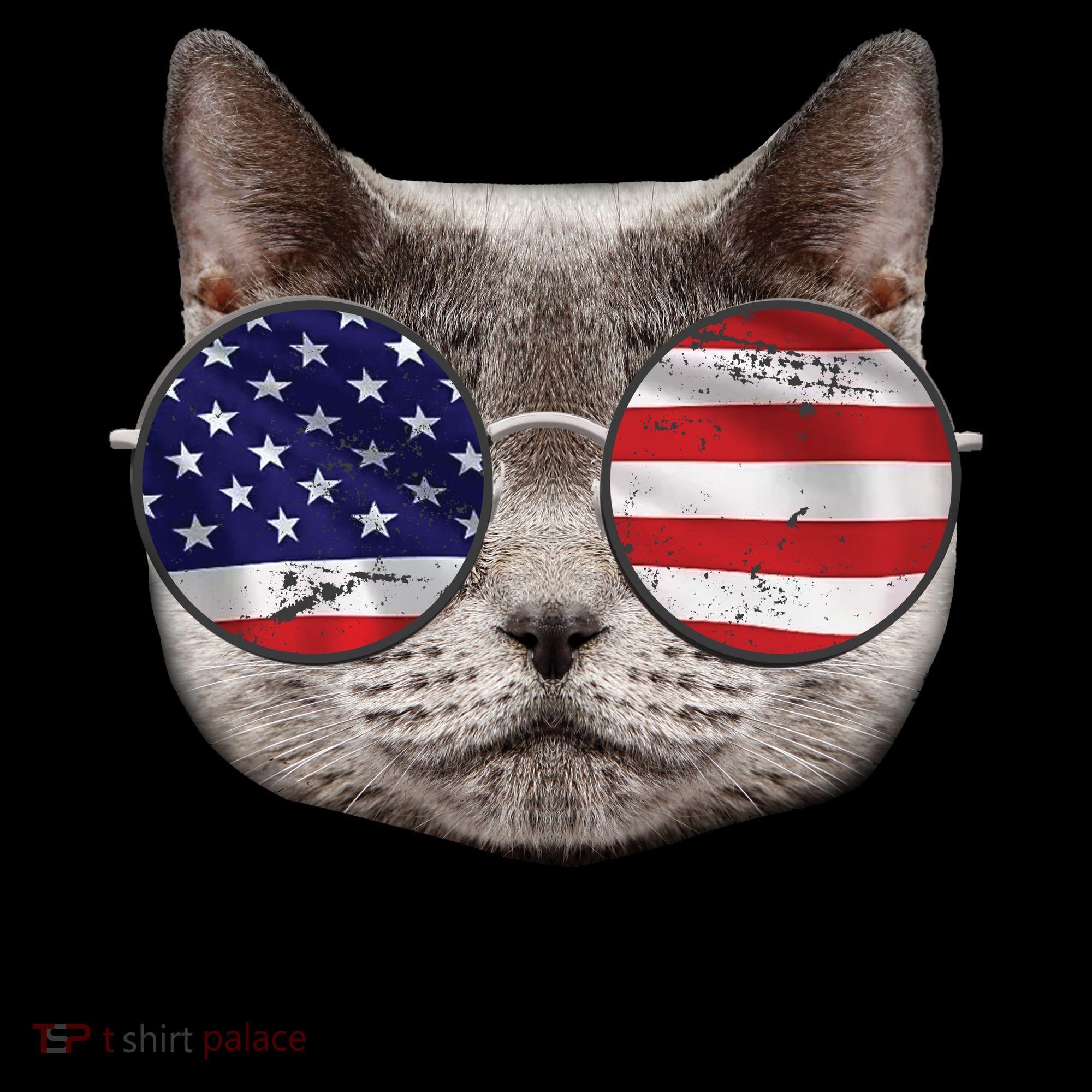 Ameowica America USA Cat Sunglasses Flag Coffee Mug