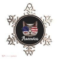 Ameowica America USA Cat Sunglasses Flag Ornament thumb 0