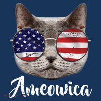 Ameowica America USA Cat Sunglasses Flag Toddler Hoodie thumb 2