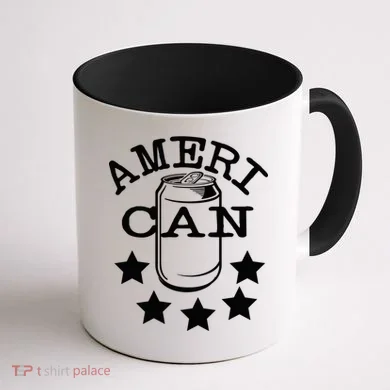 Ameri Can American Beer Coffee Mug back