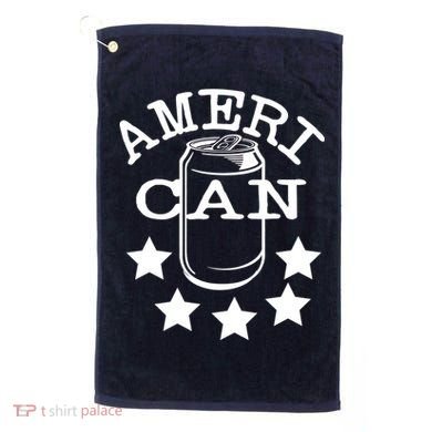Ameri Can American Beer Golf Towel
