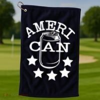 Ameri Can American Beer Golf Towel thumb 1