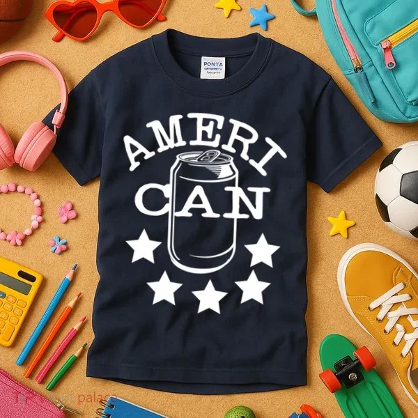 Ameri Can American Beer Kids T-Shirt