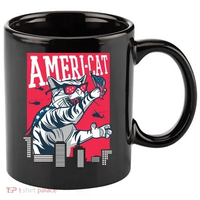 Ameri-Cat 11oz C Handle Ceramic Mug