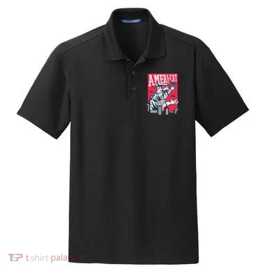 Ameri-Cat Dry Zone Grid Polo