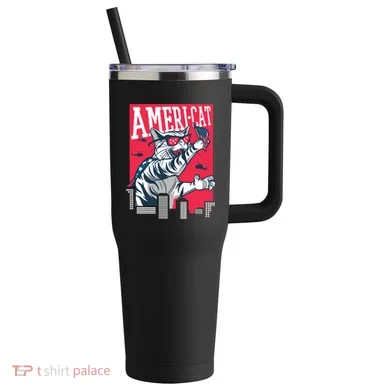 Ameri-Cat 40oz Vacuum Insulated Stainless Steel Travel Tumbler