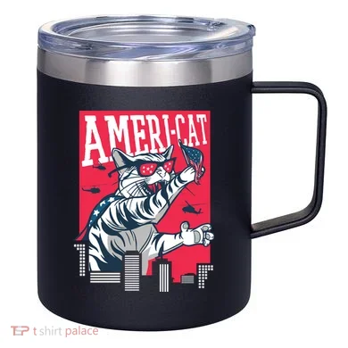 Ameri-Cat 12oz Stainless Steel Coffee Mug
