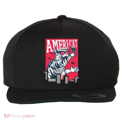 Ameri-Cat Wool Snapback Cap