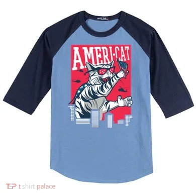 Ameri-Cat Raglan Baseball Sleeve Shirt