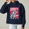 Ameri-Cat Ladies Heavyweight Boxy Pullover Hoodie