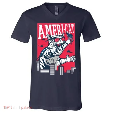 Ameri-Cat V-Neck T-Shirt