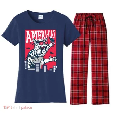 Ameri-Cat Women's Flannel Pajama Set