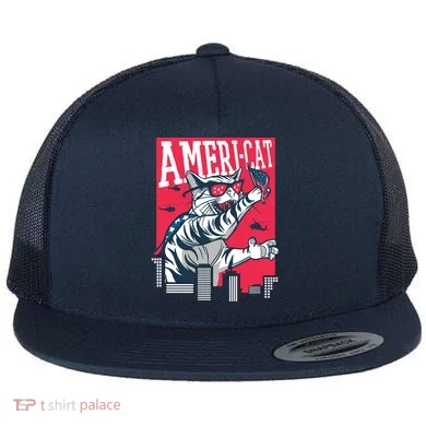 Ameri-Cat Flat Bill Trucker Hat