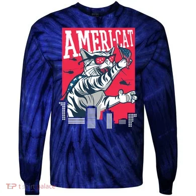 Ameri-Cat Tie-Dye Long Sleeve Shirt