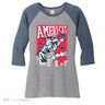 Ameri-Cat Women's Tri-Blend 3/4-Sleeve Raglan Shirt