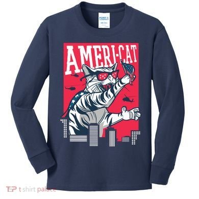 Ameri-Cat Kids Long Sleeve Shirt
