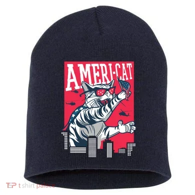 Ameri-Cat Short Acrylic Beanie