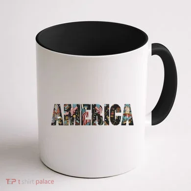 America Coffee Mug back