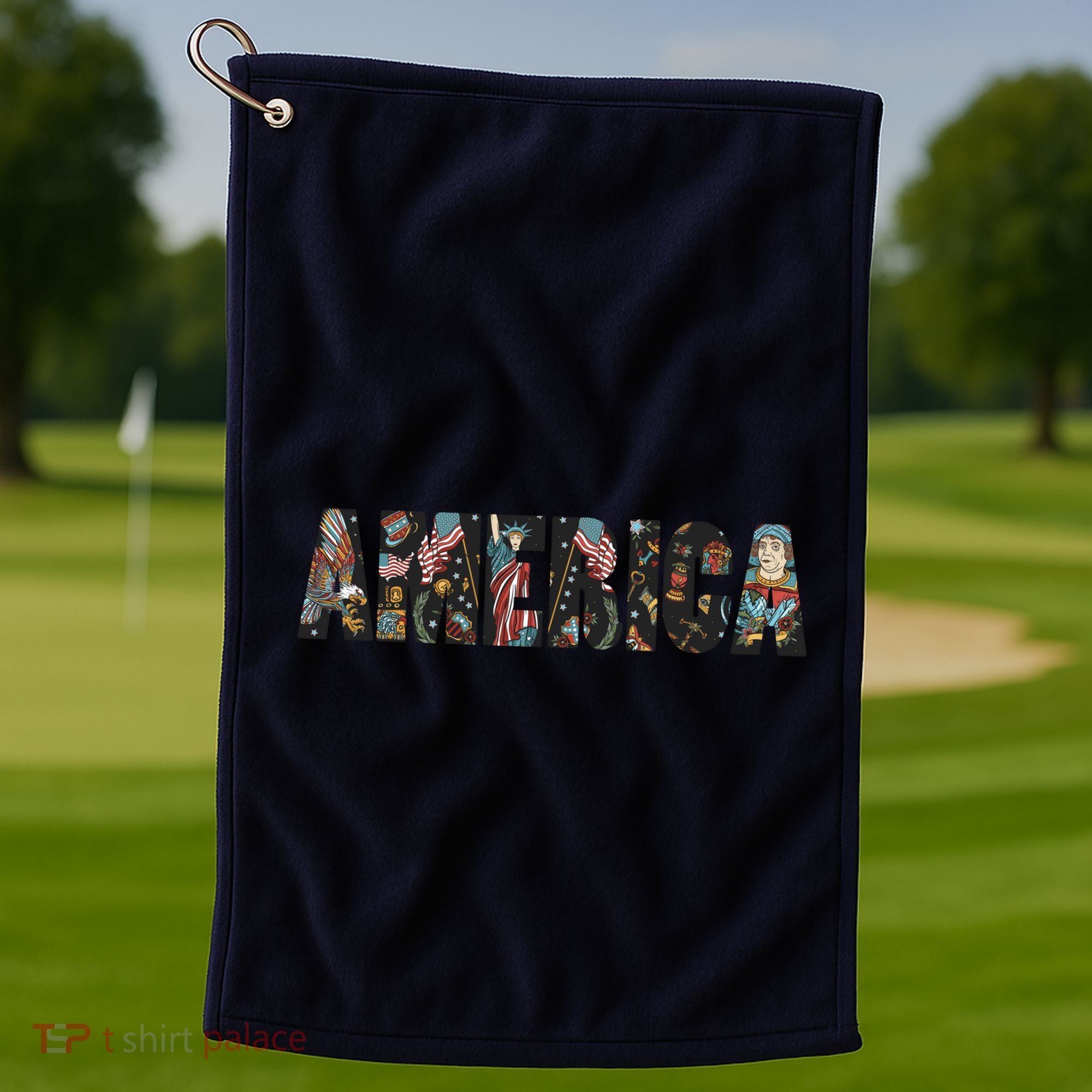 America Golf Towel