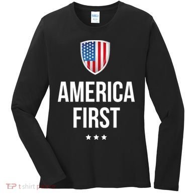 America First Women's Long Sleeve Shirt