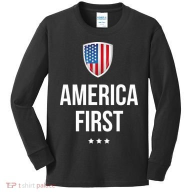 America First Kids Long Sleeve Shirt