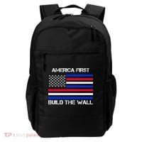 America First Build The Wall Flag Backpack thumb 0