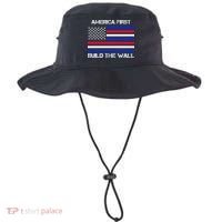 America First Build The Wall Flag Bucket Hat thumb 0