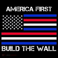 America First Build The Wall Flag Coaster thumb 2