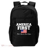 America First Make America Great Again Donald Trump USA Flag Backpack thumb 0