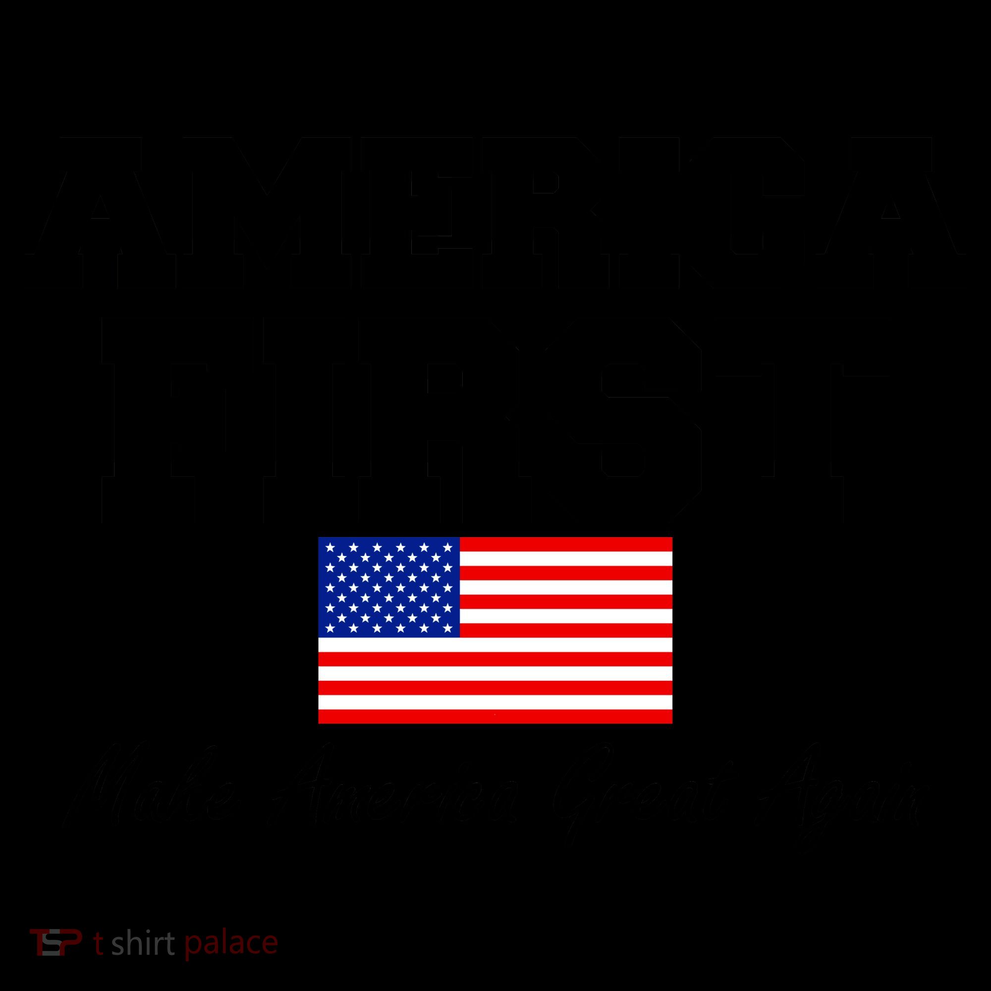 America First Make America Great Again Donald Trump USA Flag Coffee Mug