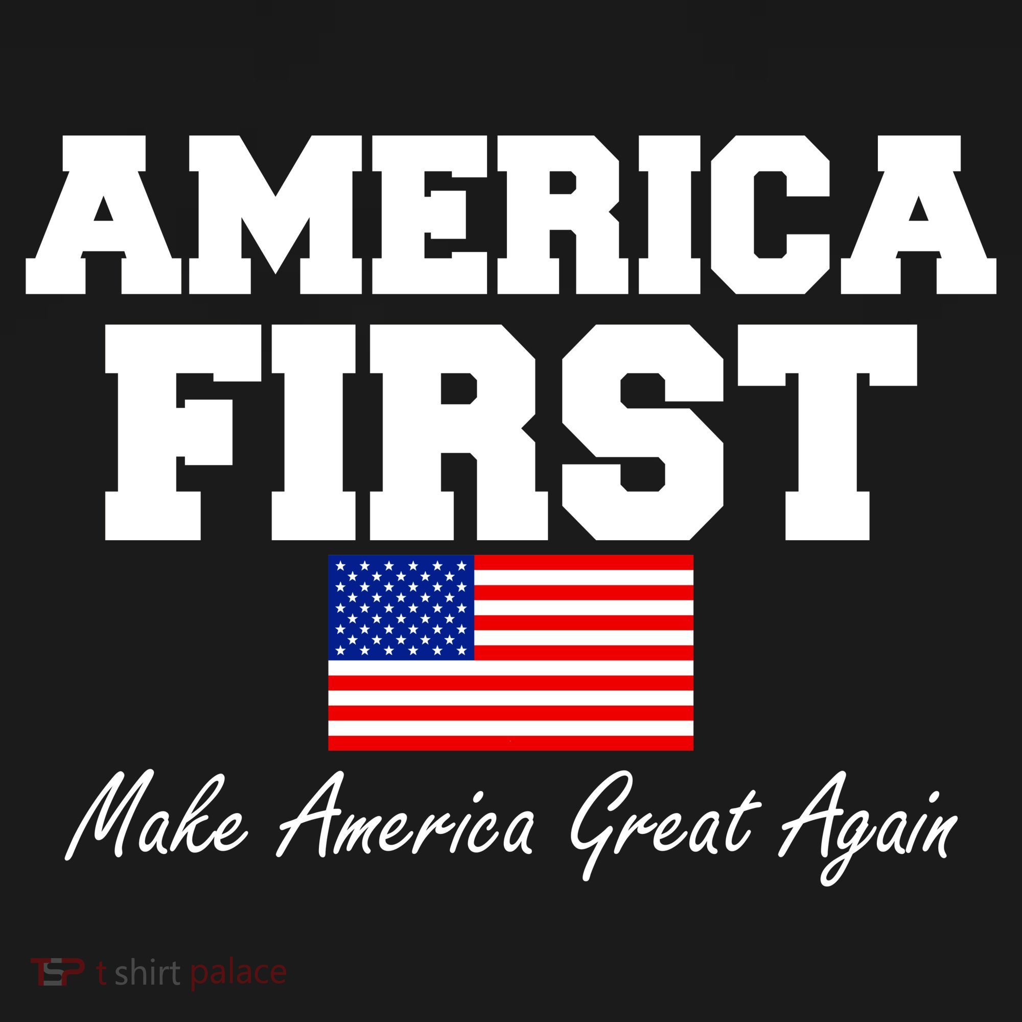 America First Make America Great Again Donald Trump USA Flag Women's Hoodie